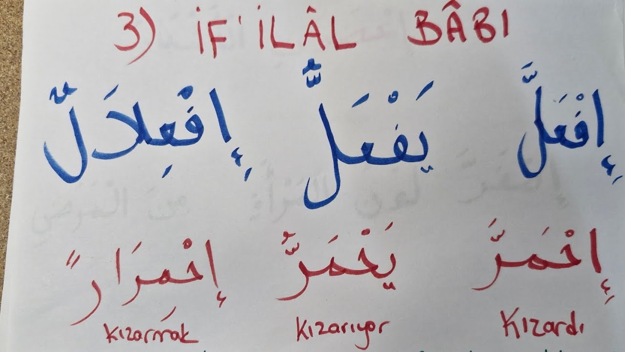 11.Ders İF'İLÂL BABI