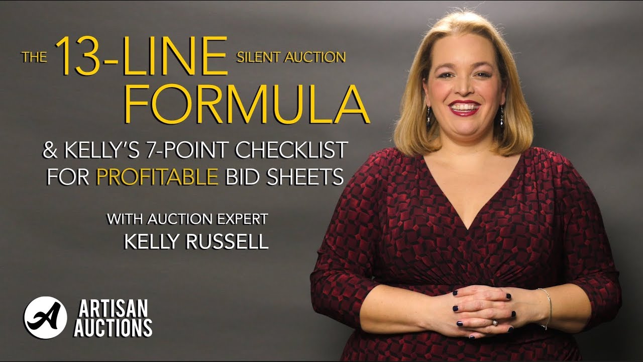 Profitable Bid Sheets | Silent Auction Tutorial