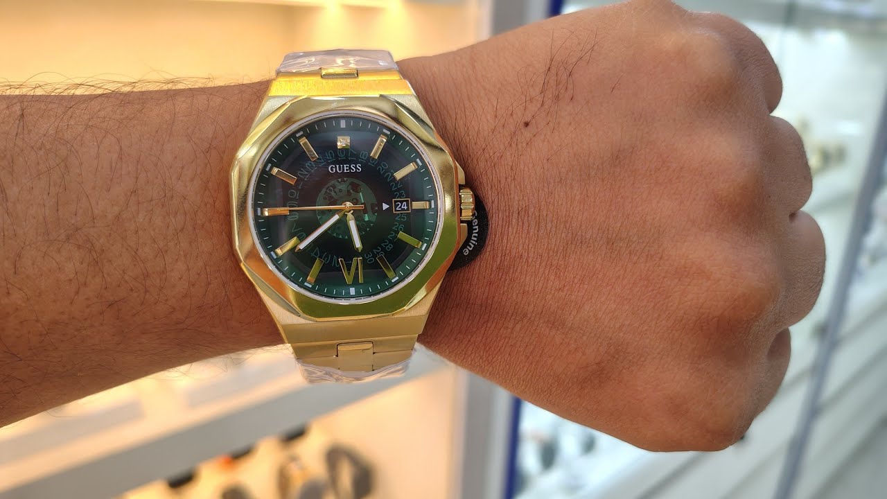 Guess Gents Golden Premium Watch Review || Guess Watch GW0573G2 Review #fullpackage