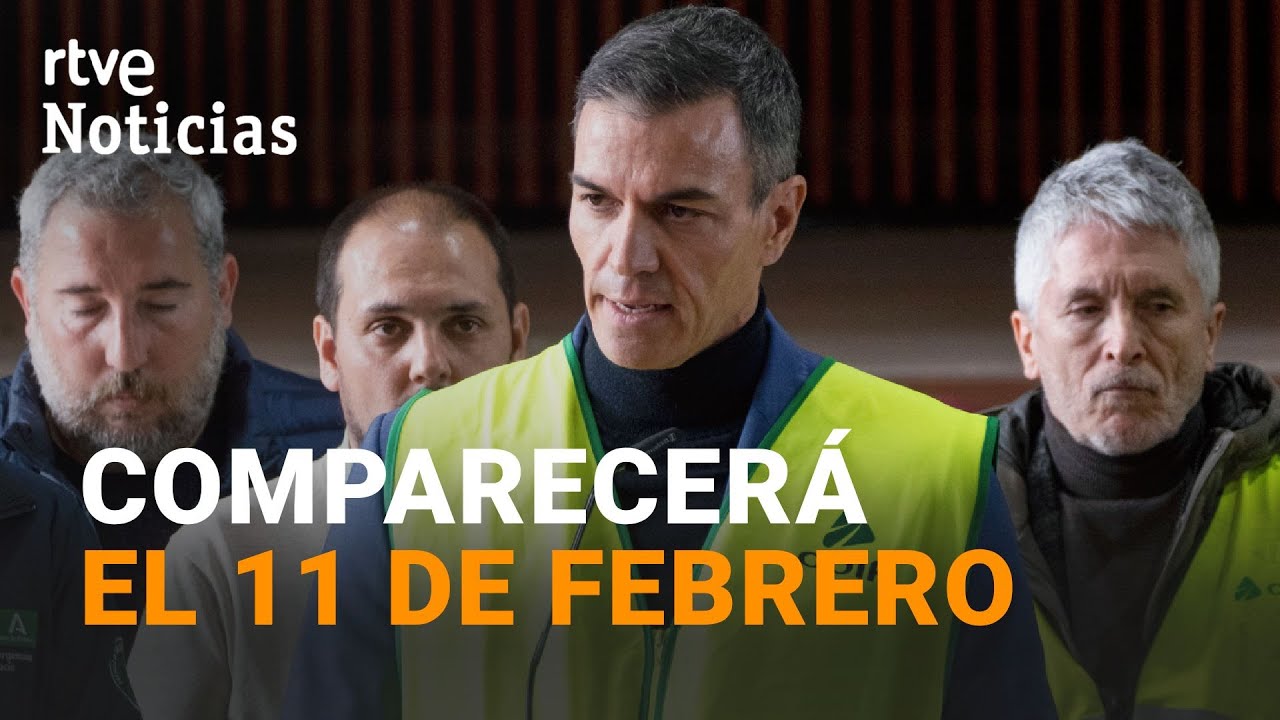 ACCIDENTE FERROVIARIO | SÁNCHEZ comparecerá el 11 de FEBRERO en el CONGRESO a PETICIÓN PROPIA | RTVE