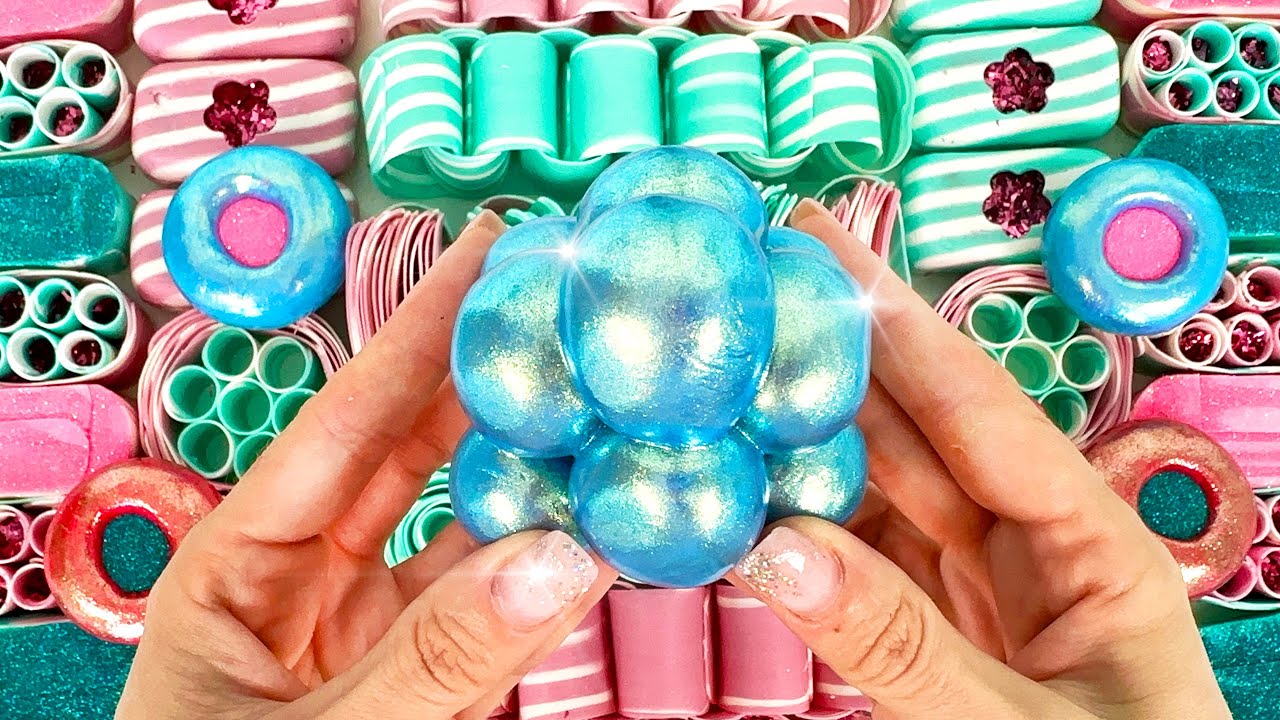 Crushing Soap #67 | ASMR SOAP | Clay cracking. Boxes with glitter and starch.