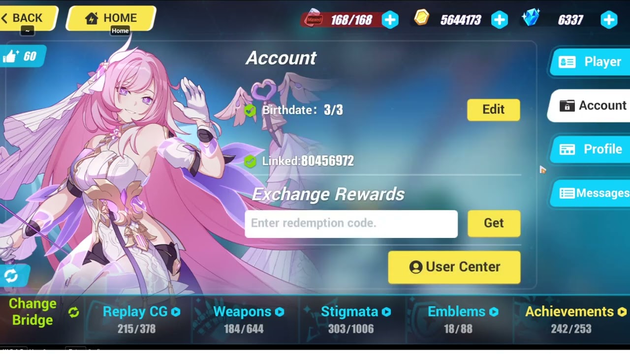HONKAI IMPACT 3rd Redemption Code (January 6, 2023)
