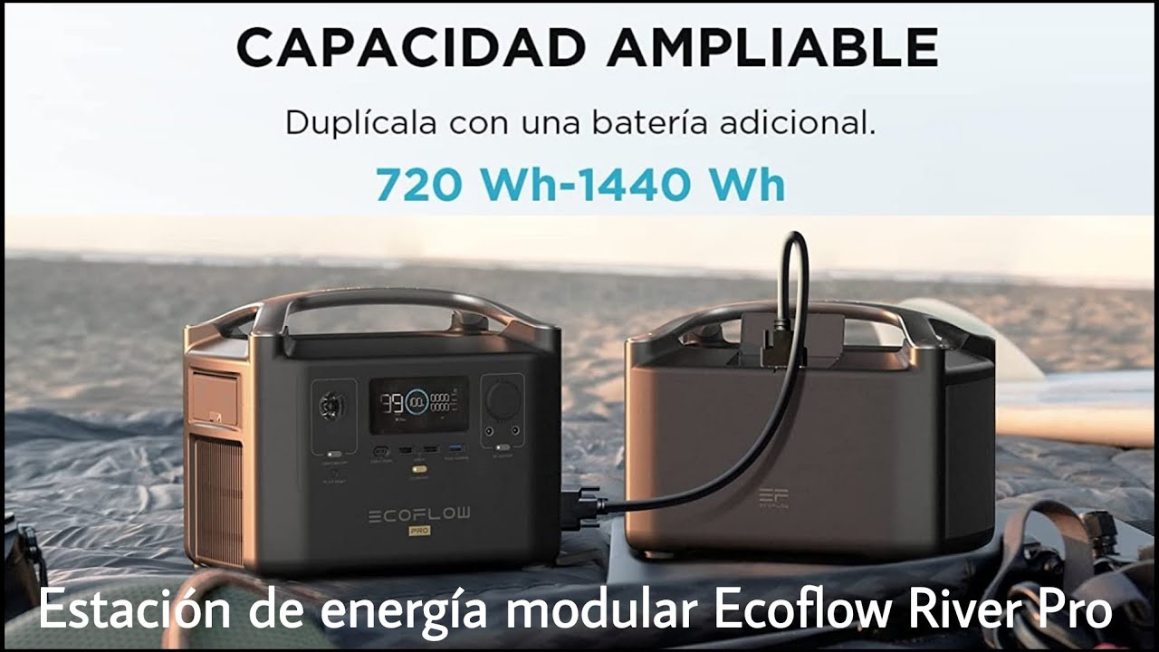 BATERÍA ADICIONAL PARA ESTACIÓN DE ENERGÍA ECOFLOW RIVER PRO 🔋 || ¡DUPLICA SU CAPACIDAD!