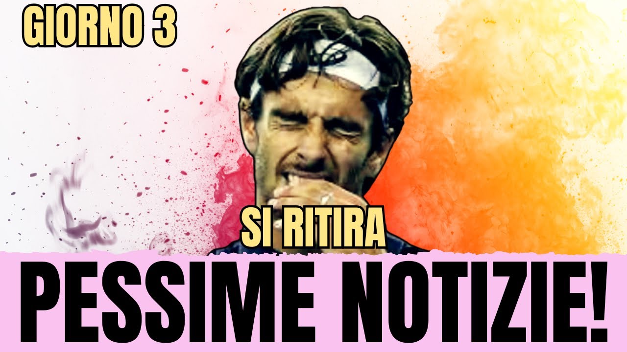 CHE MAZZATA! MUSETTI SI RITIRA ANCORA PRIMA DELL'INIZIO DEL TORNEO!