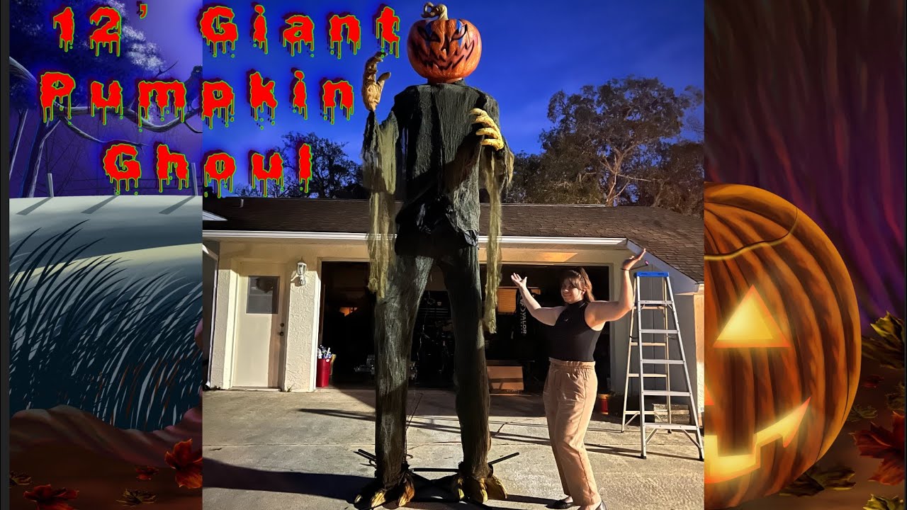 12 ft Animatronic Giant Pumpkin Ghoul