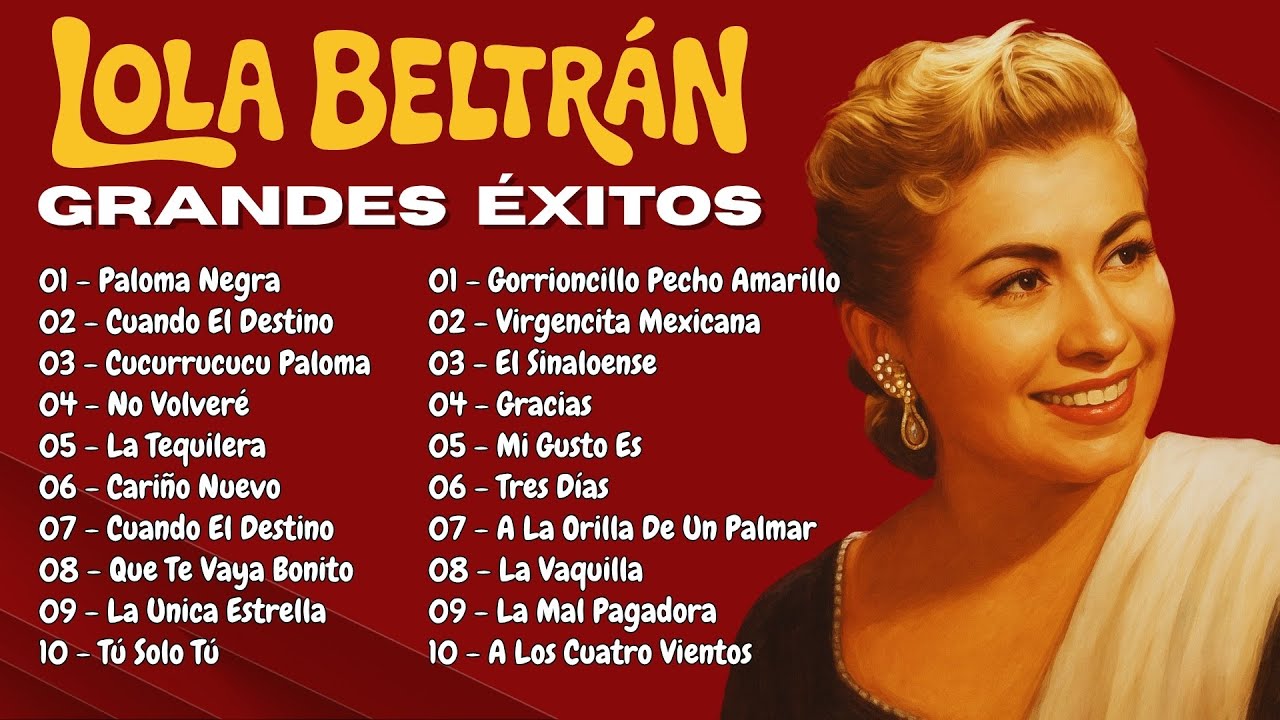 LOLA BELTRÁN - GRANDES ÉXITOS | PALOMA NEGRA, CUCURRUCUCU PALOMA, EL SINALOENSE