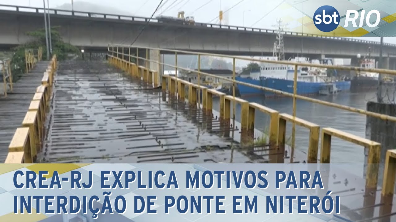 Crea-RJ explica motivos para interdição de ponte em Niterói