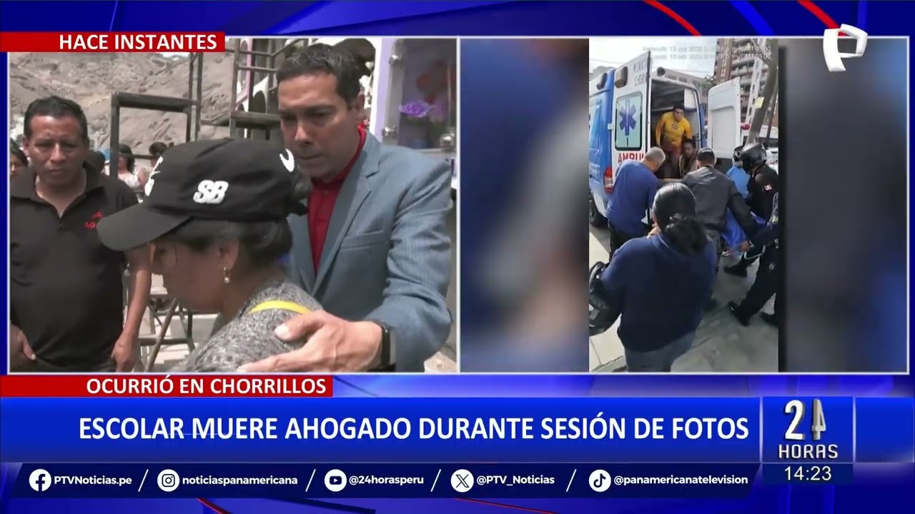 Tragedia en Chorrillos: Escolar muere ahogado y otros 2 terminan en UCI tras sesión de fotos
