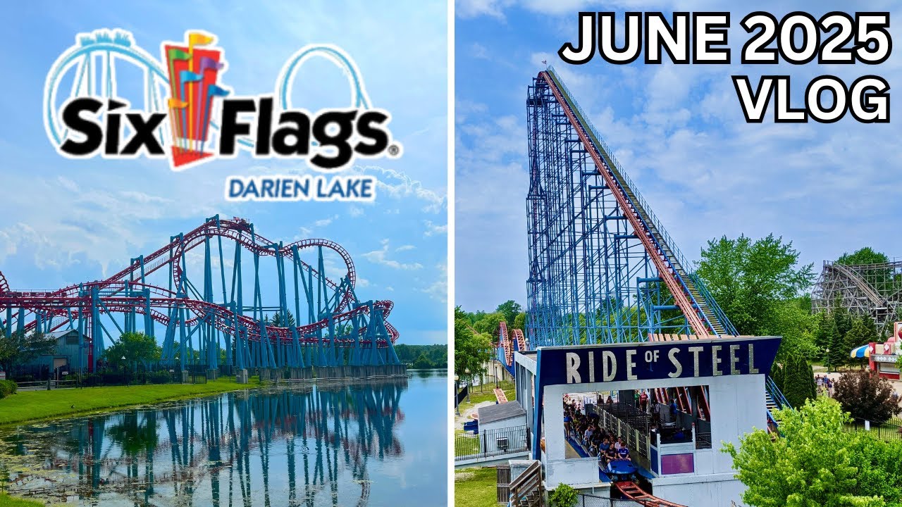 Six Flags Darien Lake Vlog June 2025 | First Ever Visit!