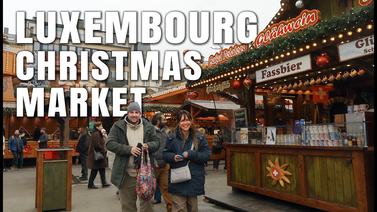 Luxembourg Christmas Market 2025 | Day Walking Tour in the Richest Country