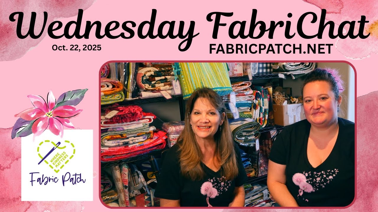 FabriChat in the middle of all the pretties!! Join us this crispy Wednesday morning Oct.22nd