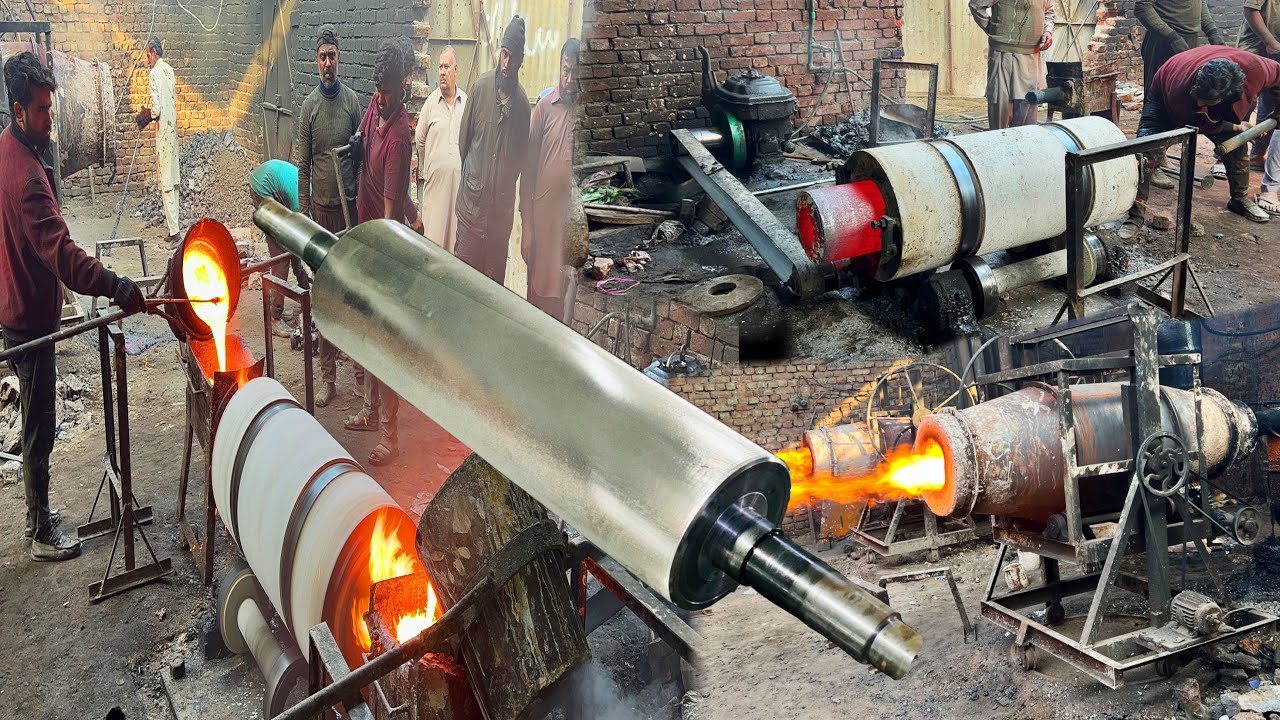 Amazing Process of Manufacturing Flour Mill Roller in Factory | How Flour Mill Roller Shaft Are Made