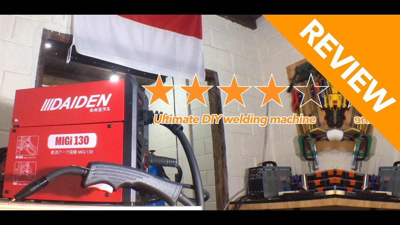 Review Daiden MIGi 130 mesin las mig flux core tanpa gas CO2 termurah