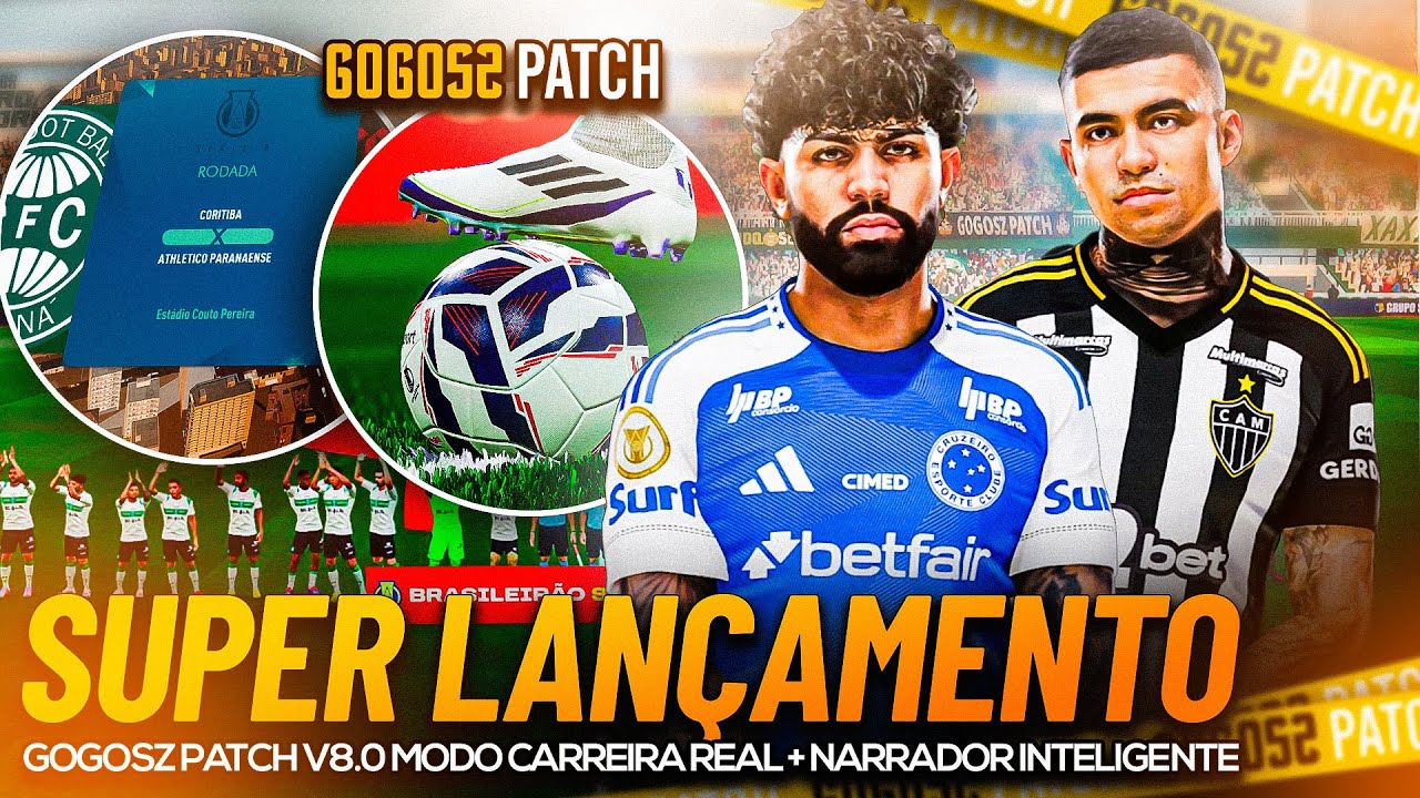TUTORIAL DO GOGOSZ PATCH 8.0: NOVA VERSÃO COM SELETOR DE NARRAÇÃO, MODO CARREIRA ULTRA-REALISTA /4K