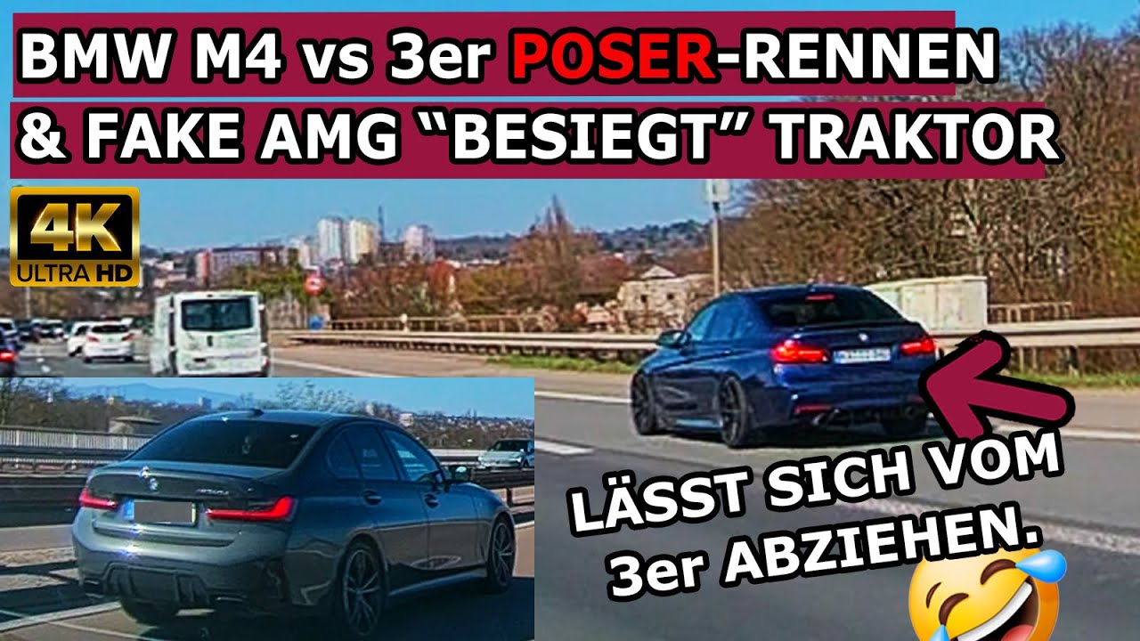BMW M4 Legt Sich Mit 3er An & zieht den Kürzeren / Polizei Fliegt Aus Kurve !UNFALLWARNUNG! Dashcams