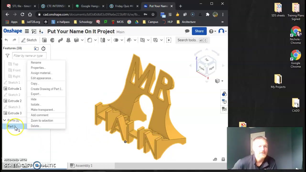 Onshape-Downloading a .stl file for 3D Printing