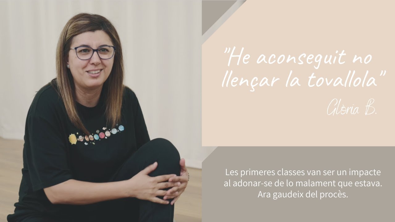 Glòria logró autosuperarse y hoy cuidarse forma parte de su semana.