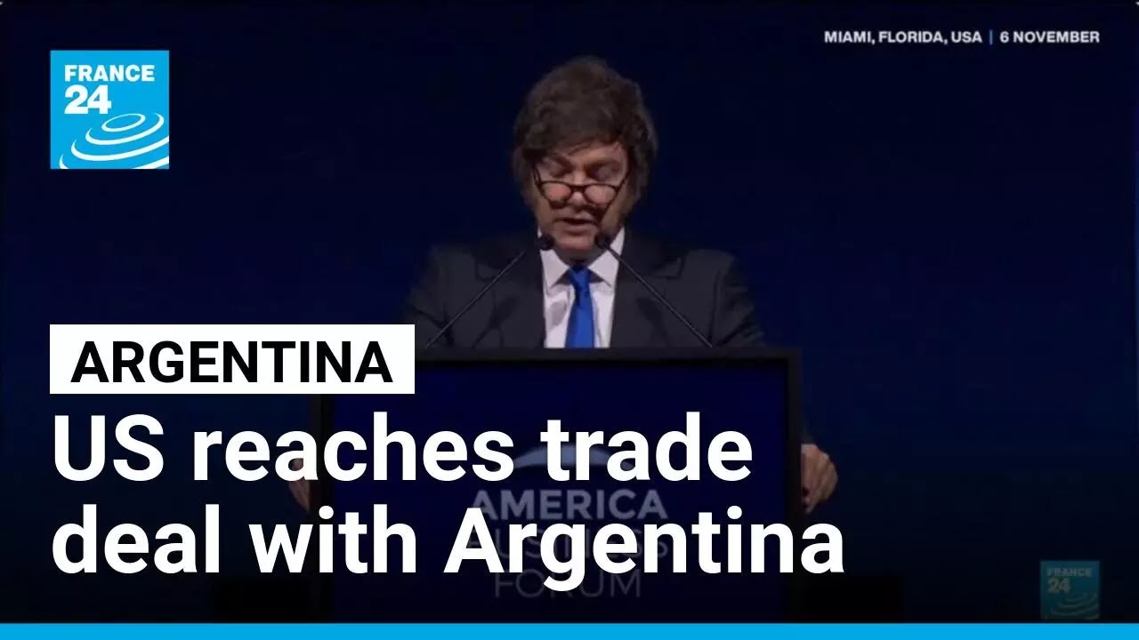 Trump administration says it has trade frameworks with Argentina &bull; FRANCE 24 English