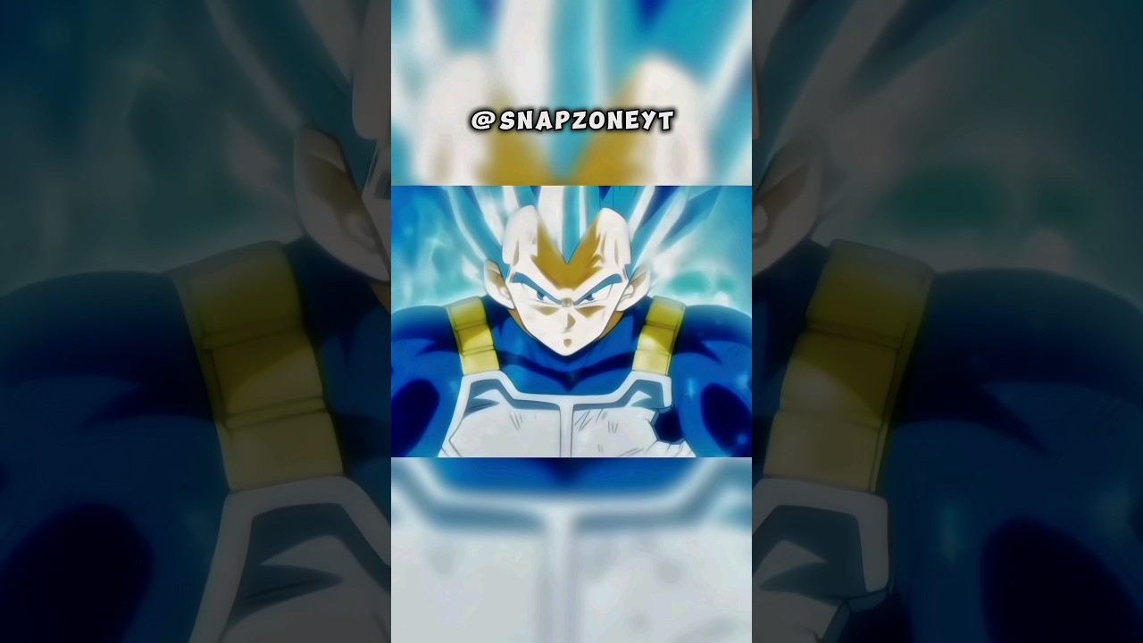 Vegeta transforms into Super Saiyan Blue Evolution for the first time 🔥 #dragonball #anime #shorts
