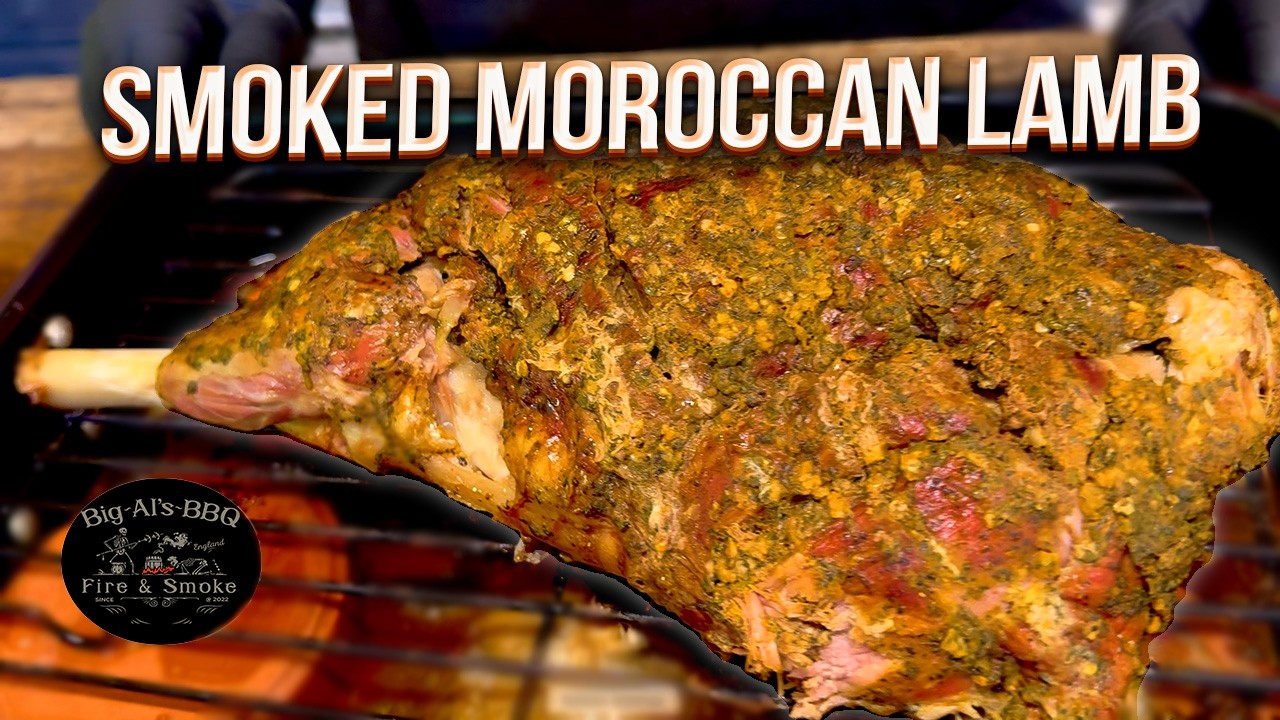 Невероятная марокканская копченая баранья нога #барбекю #лямба #traegergrills