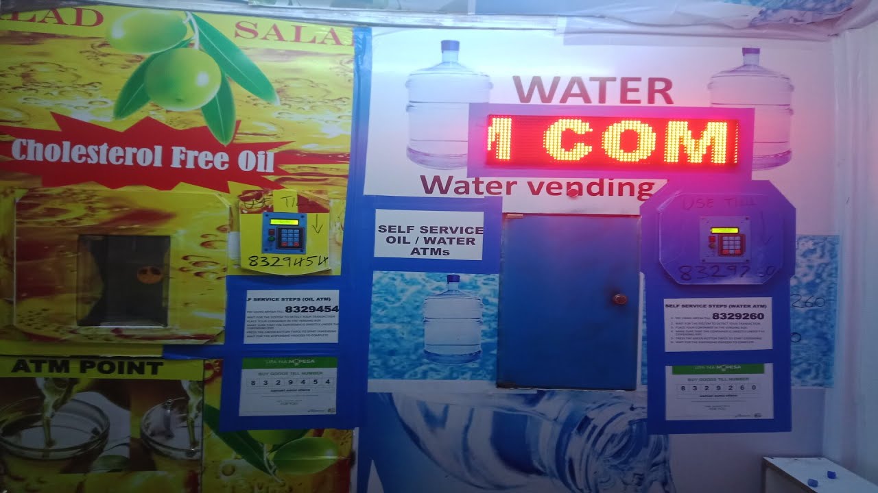 Self Service OIL MILK and WATER ATM (Lipa na Mpesa option)