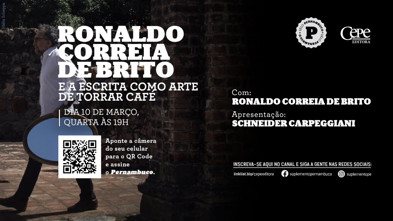 Ronaldo Correia de Brito e a escrita como arte de torrar café