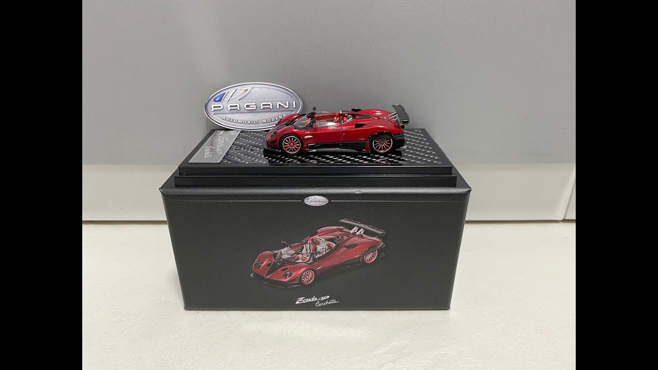 1/64 LCD Models Pagani Zonda HP Barchetta Hong Kong Toycar Salon 2025 Limited Edition (red/carbon)