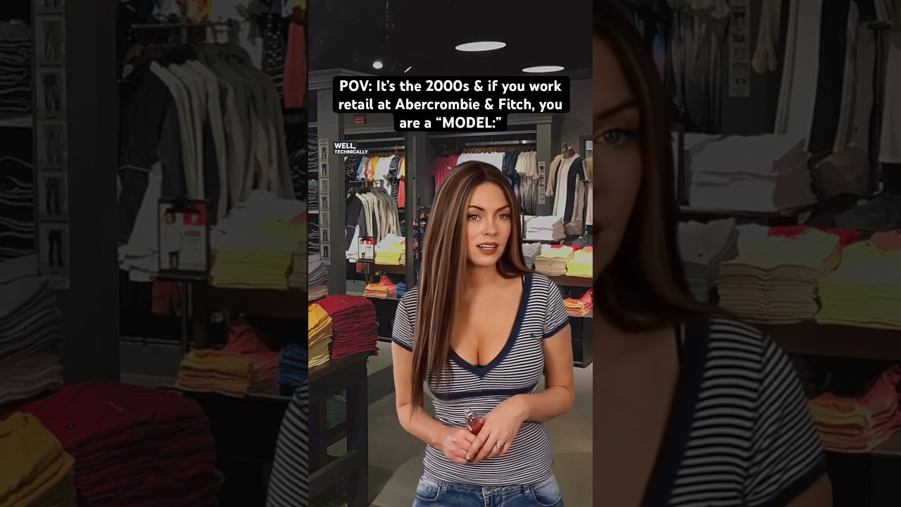It&rsquo;s the #2000s & if you work retail at Abercrombie & Fitch, you&rsquo;re a MODEL #nostalgia #2000sfashion
