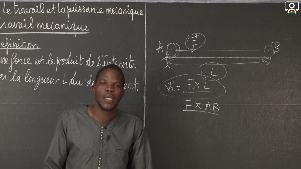 Cours - 3e - PC - Physique : Le travail et la puissance mécanique 1/6