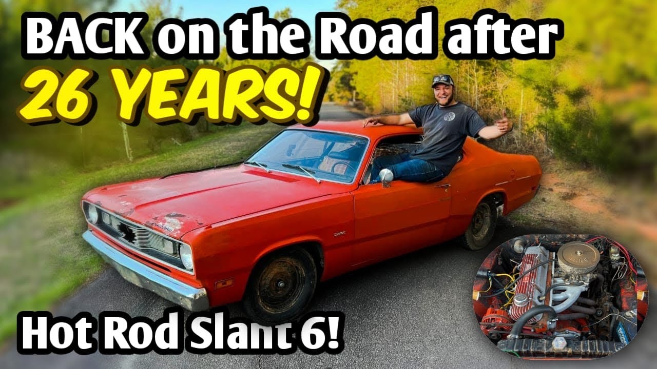 Is the HOTROD Slant 6 FAST?! First Drive in 26 Years!! Forgotten Plymouth Duster Rescue!