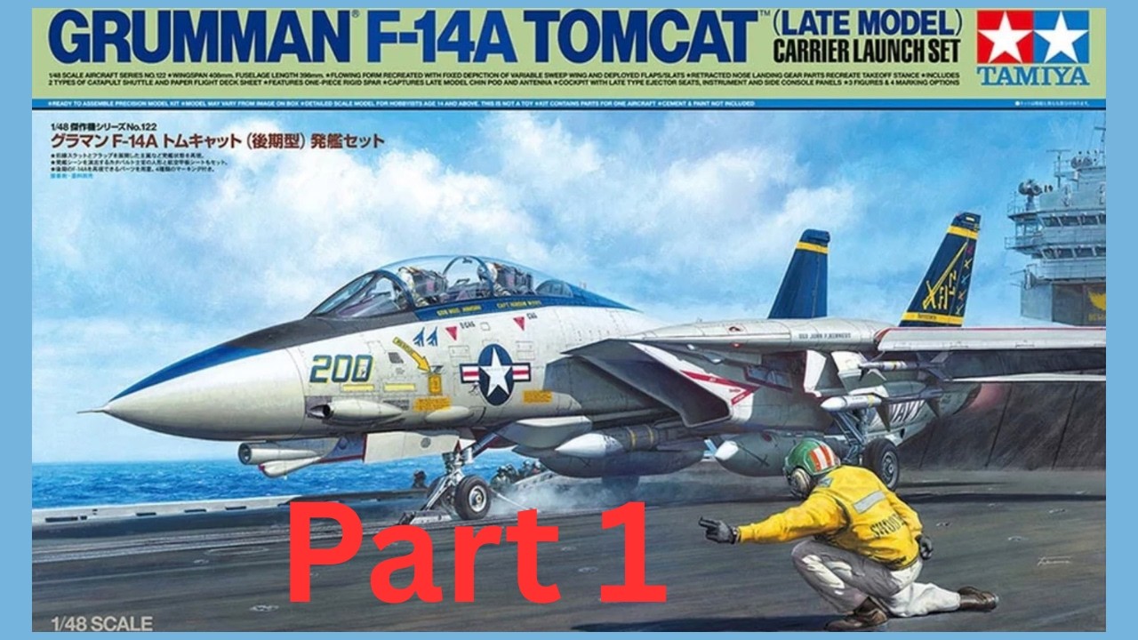 ✈️ Серия сборки модели F-14A Tomcat &ndash; Часть 1: Кабина пилота (набор Tamiya 1/48 Carrier Launch Set)