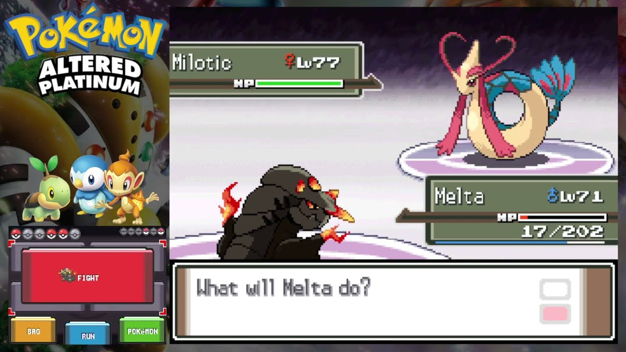 Pokemon Altered Platinum Vs Champion Cynthia - Romhack by Lithium