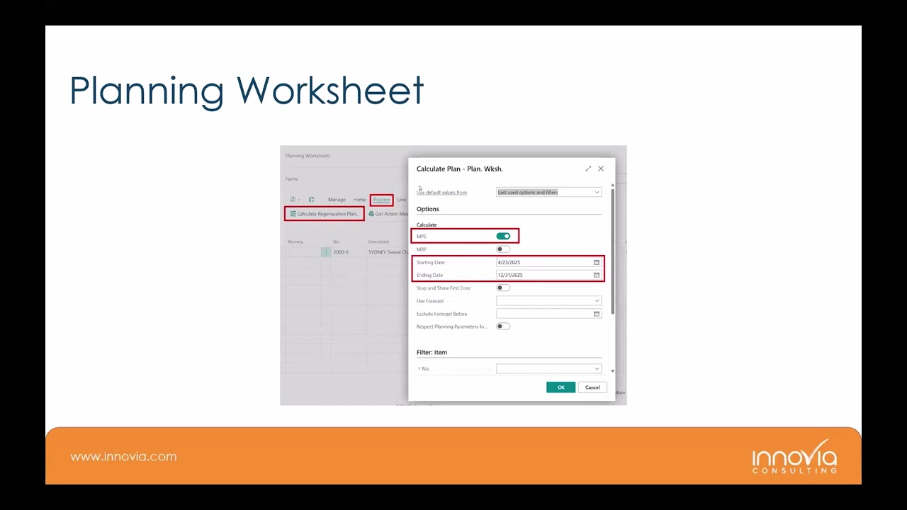Unlocking the Power of the Planning Worksheet in Business Central