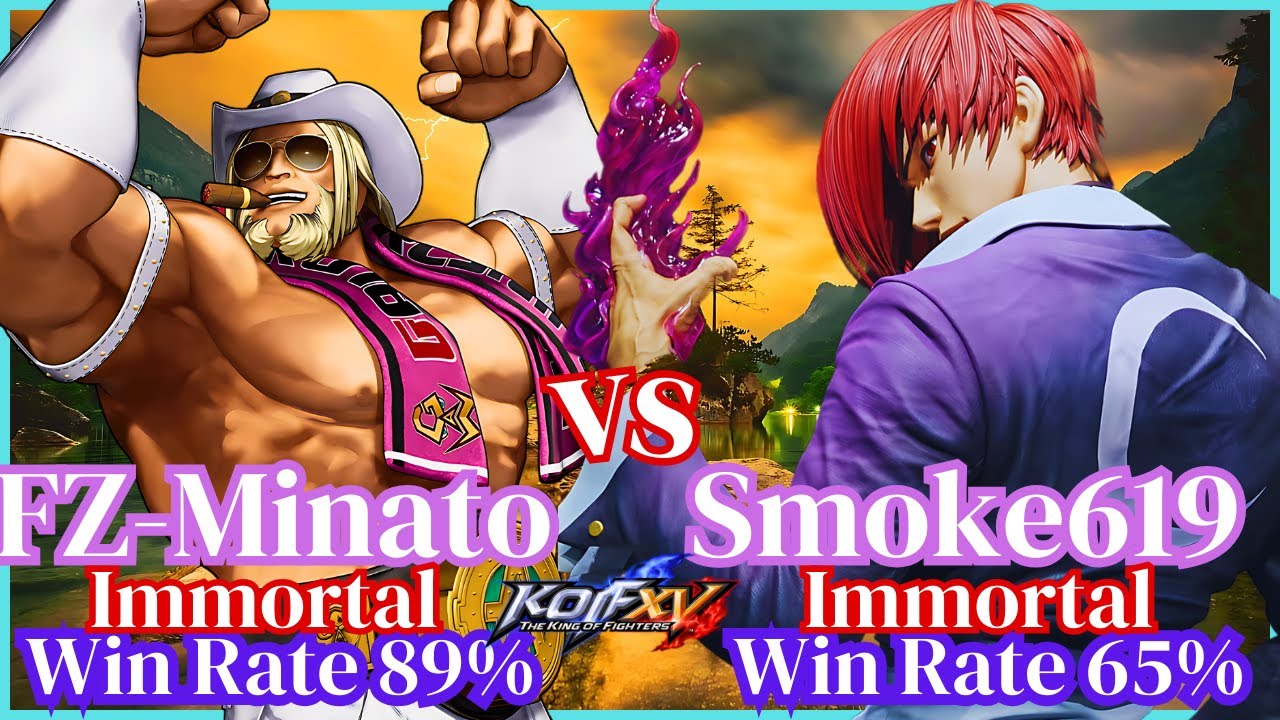 KOF XV🔥🕹️ FZ_MINATO [ DINOSAUR⚡️ROCK⚡️ANTONOV ]🔥VS🔥SMOKE619 [ TERRY⚡️RYO⚡️IORI ]🔥🕹️Rank Match⚡️