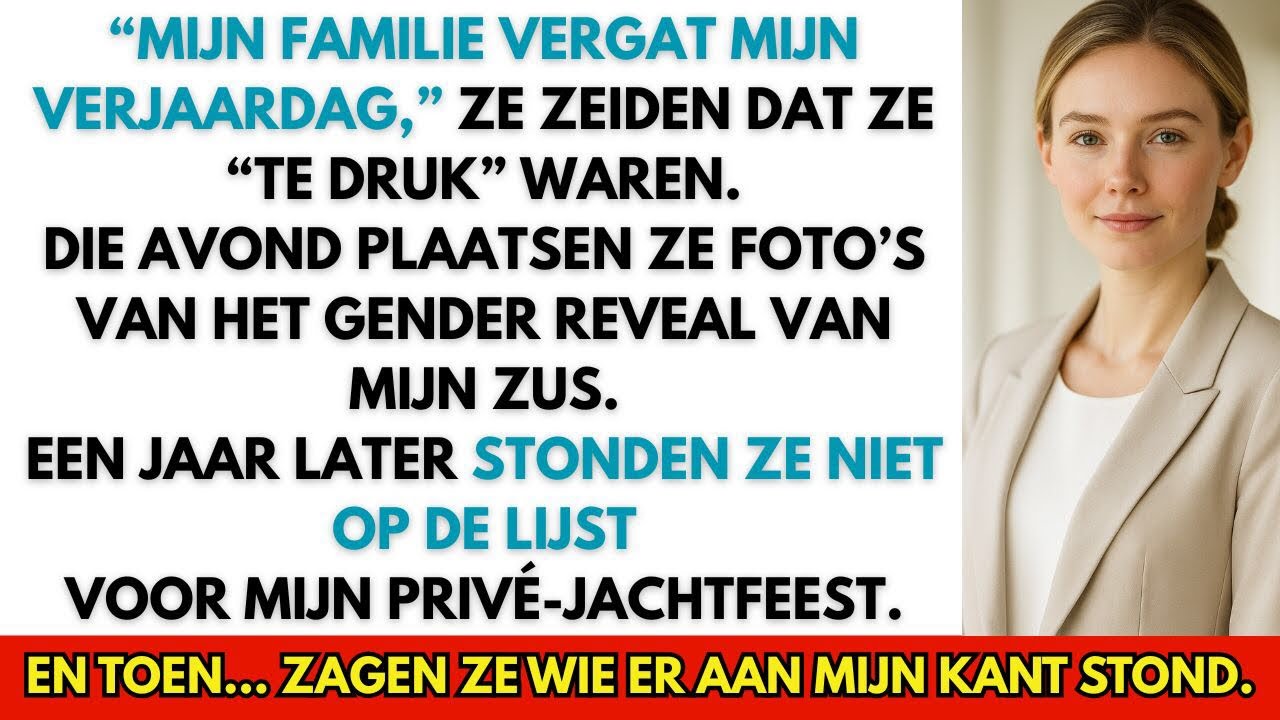 MIJN FAMILIE VERGAT MIJN VERJAARDAG — ZE ZEIDEN DAT ZE “TE DRUK” WAREN. EEN JAAR LATER… NIET MEER.