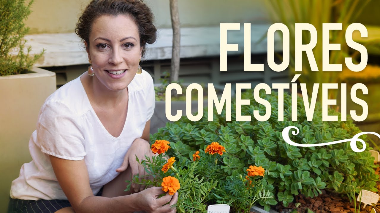 HORTA com flores COMESTÍVEIS