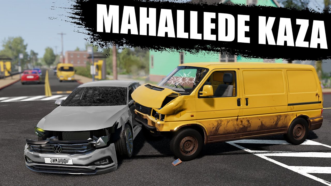 MAHALLEDE DEHŞET KAZA TRANSPORTER VE PASSAT PERT OLDU / ÇEKİCİ MODU ROLEPLAY TADINDA │ Beam.ng Drive