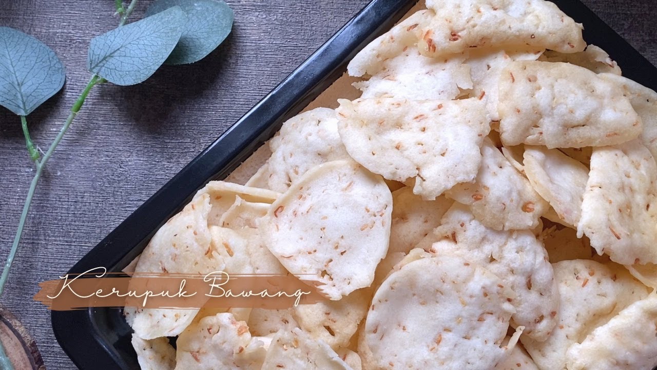 Keripik Bawang Tapioka Iris Kerupuk Bawang Khas Rengat Gurih Renyah Wangi Nagih Banget!