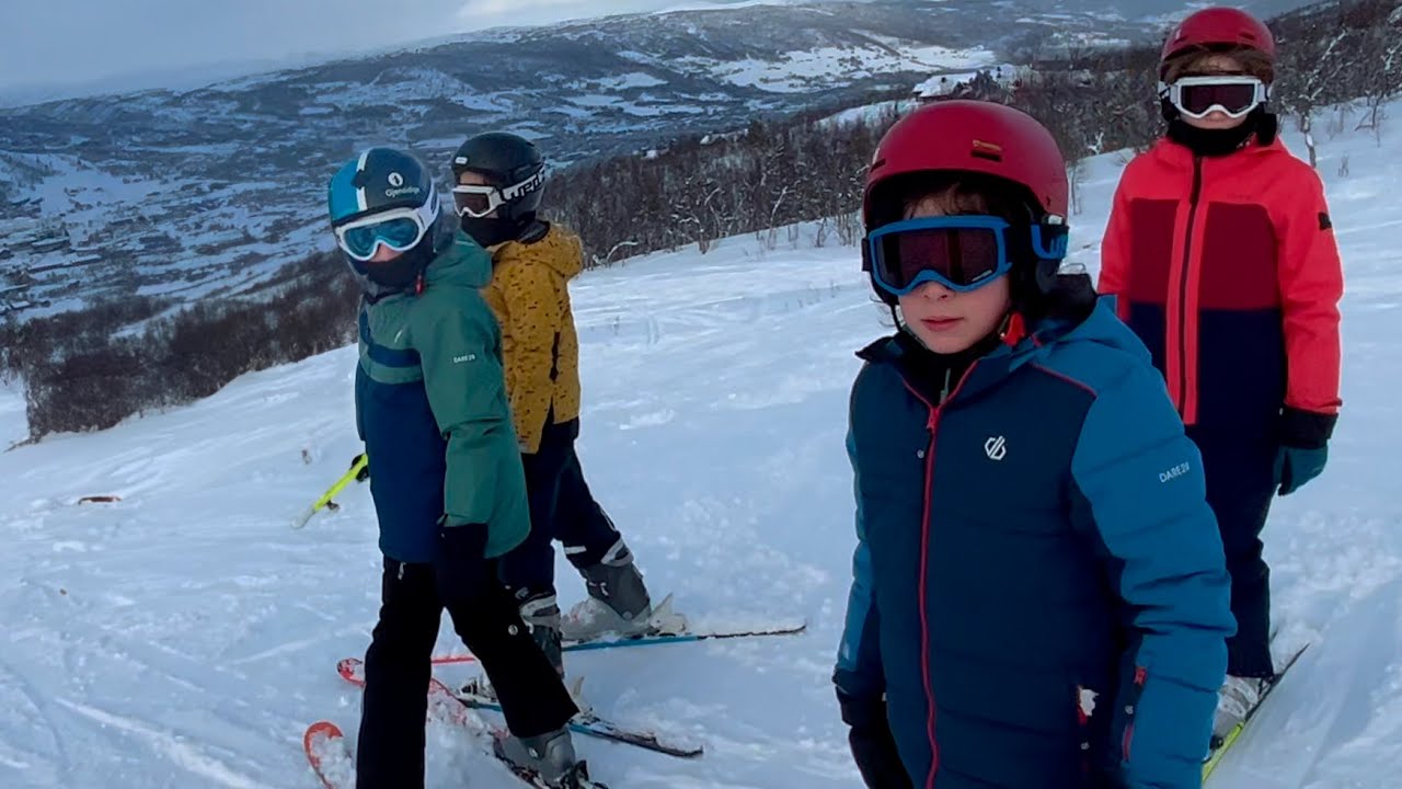 Skiing with the family in Geilo, Norway, February 2024