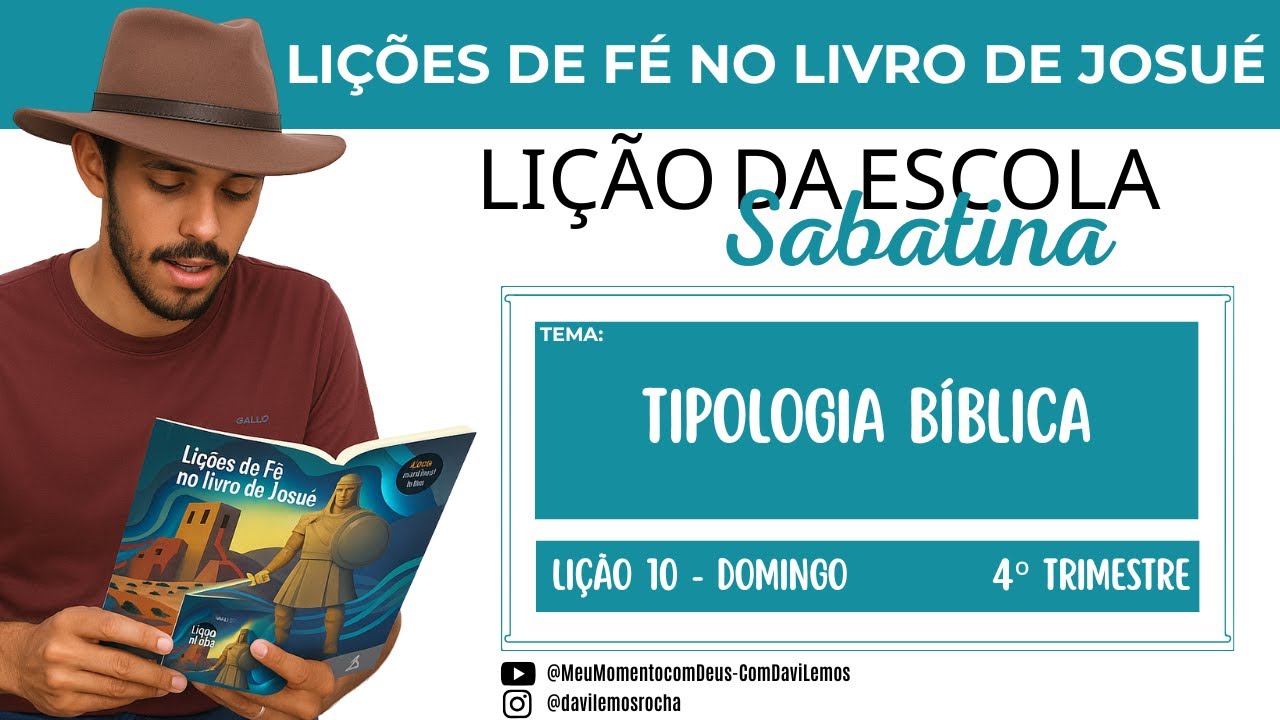 Lição da Escola Sabatina | TIPOLOGIA BÍBLICA | Domingo 30 Nov