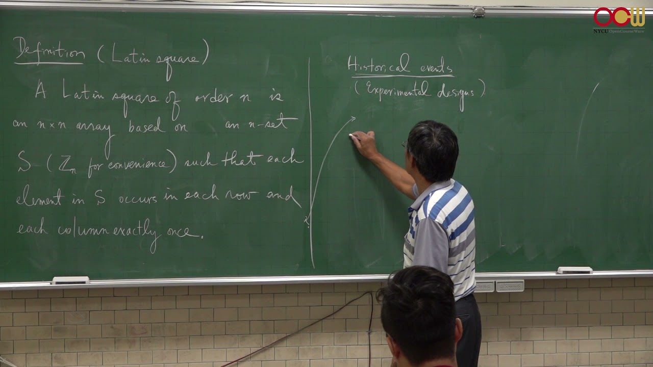 Lec04 組合設計 拉丁方陣 1 Latin square 1