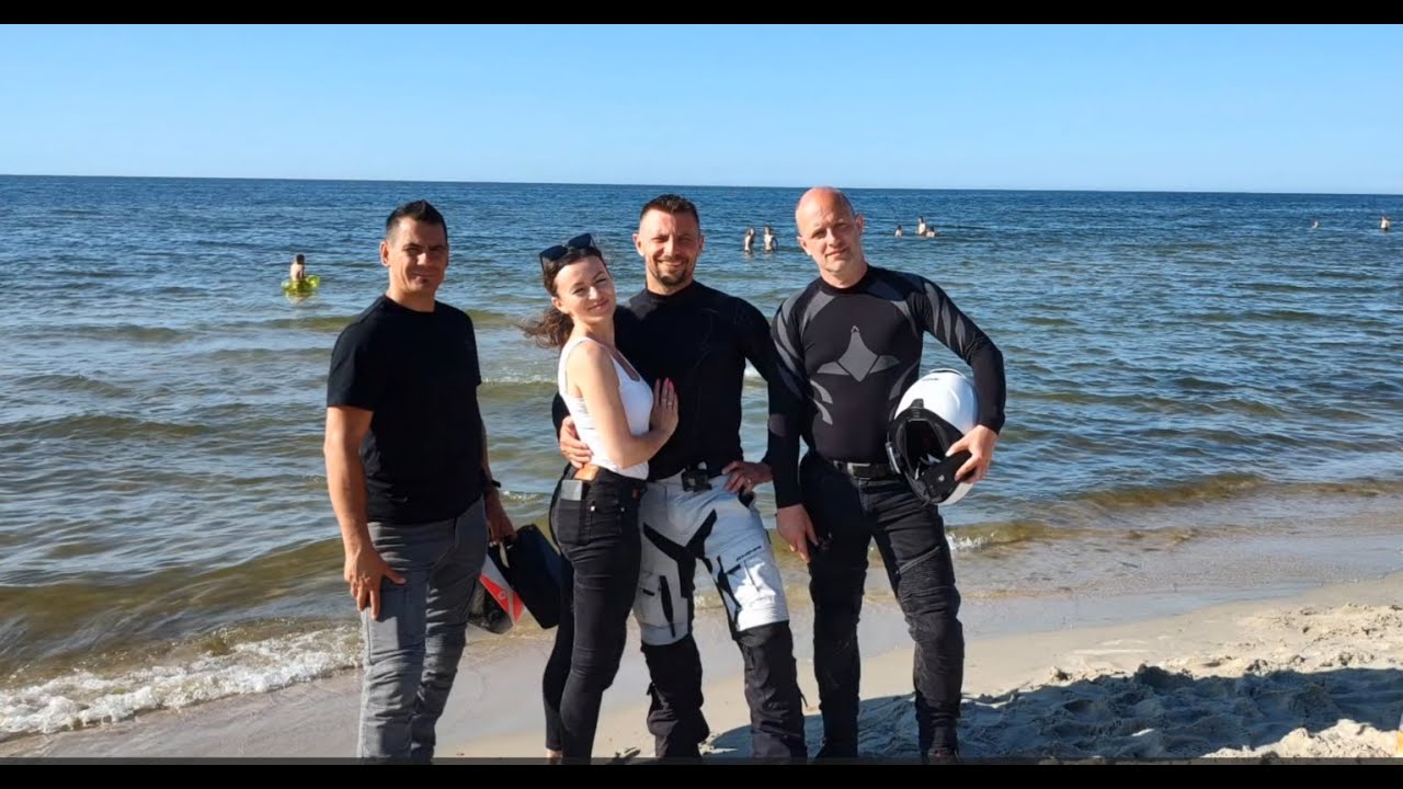 Mazury motocyklami 2023 r. Dzień 6 z 8. Wyjazd z Mazur do Krynicy Morskiej i Malborka.