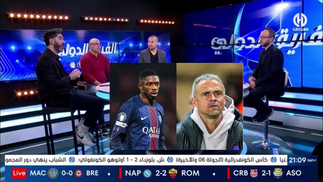 نقاش ساخن جدا بين الضيوف حول حرب التصريحات بين ديمبيلي و مدربه لويس انريكي