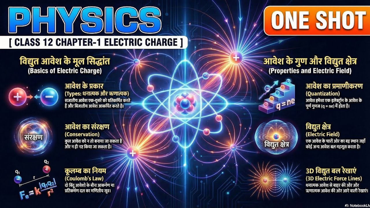 ELECTRIC CHARGE AND FIELD(वैद्युत आवेश तथा क्षेत्र) |CLASS 12 PHYSICS| ONESHOT | BY SELECTION (PREP)