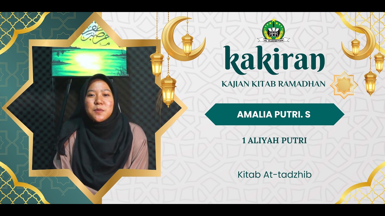 FARDHU WUDHU DI KITAB AT TADZHIB | AMALIA PUTRI.S  1 MA PUTRI #RANTANG2026 #KAKIRAN