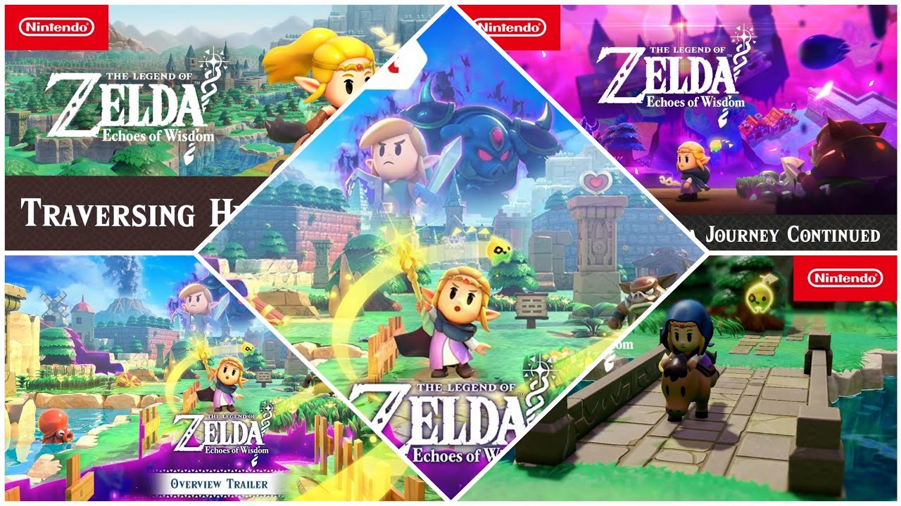 The Legend of Zelda: Echoes of Wisdom - All Trailers - Nintendo Switch