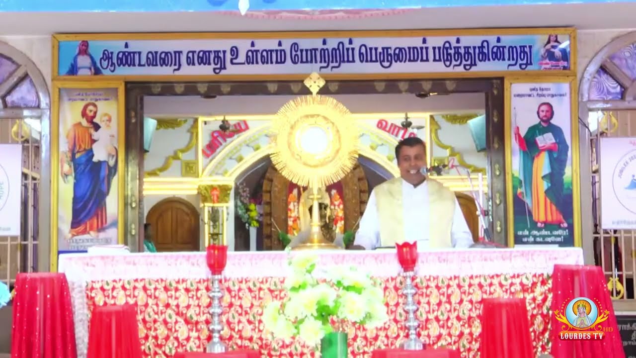 Preaching Rev.Fr.Albert| Trichy @ Mazhai Malai Madha Shrine Acharapakkam