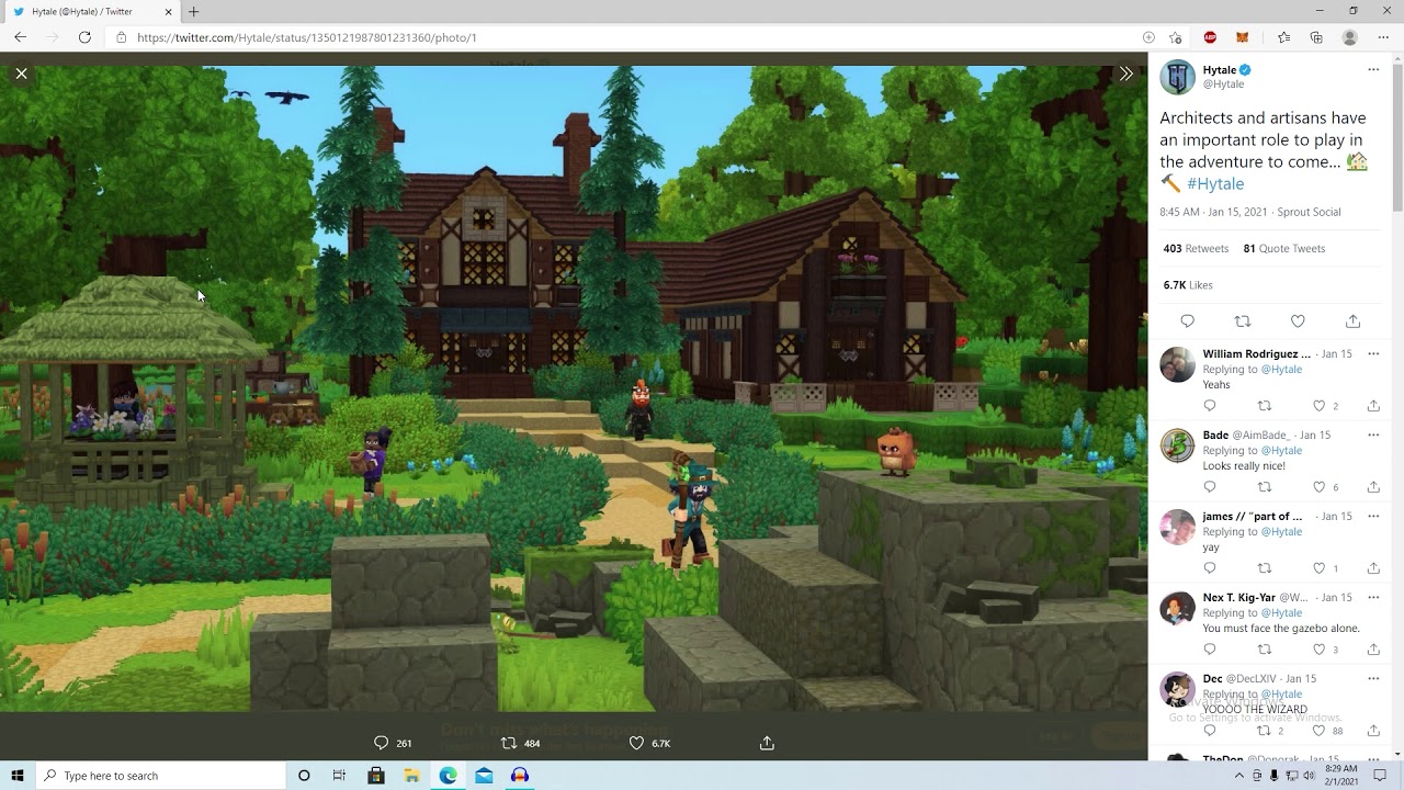 Hytale Twitter posts