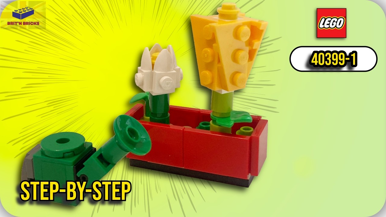 Как собрать набор LEGO 40399-1 — Цветы и лейка — пошаговая инструкция