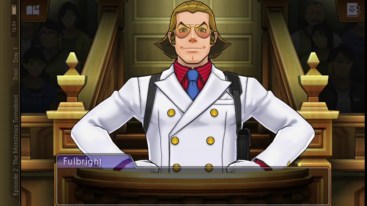 Ace Attorney 5 - 2 Prosecutor Blackquill shackles broken scene